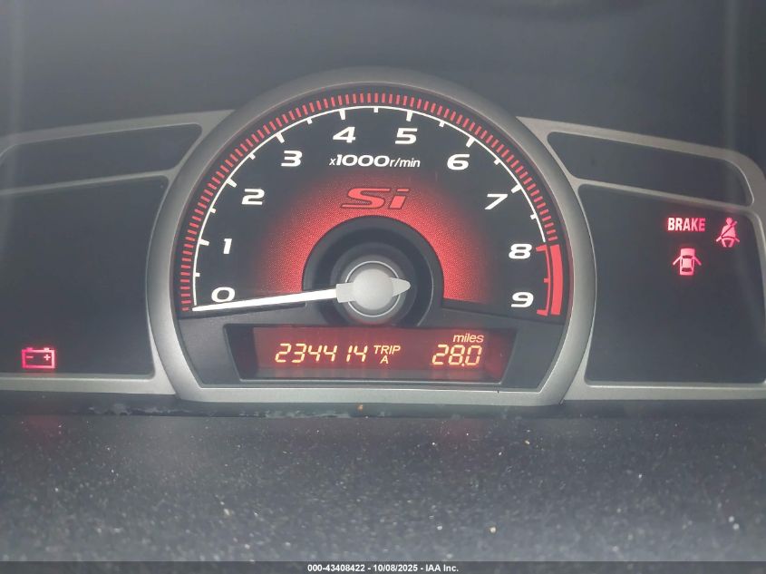 2008 Honda Civic Si VIN: 2HGFG21558H702240 Lot: 43408422