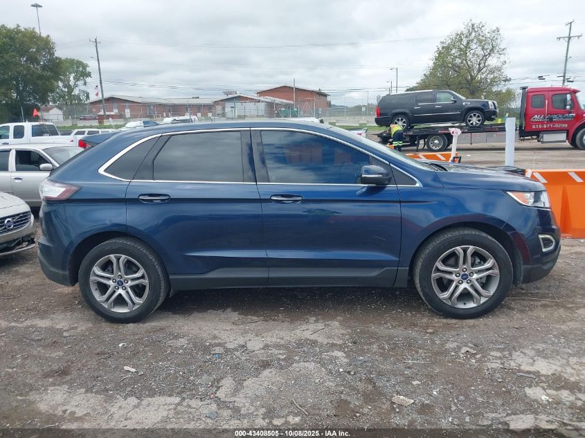 2017 Ford Edge Titanium VIN: 2FMPK3K95HBB21571 Lot: 43408505