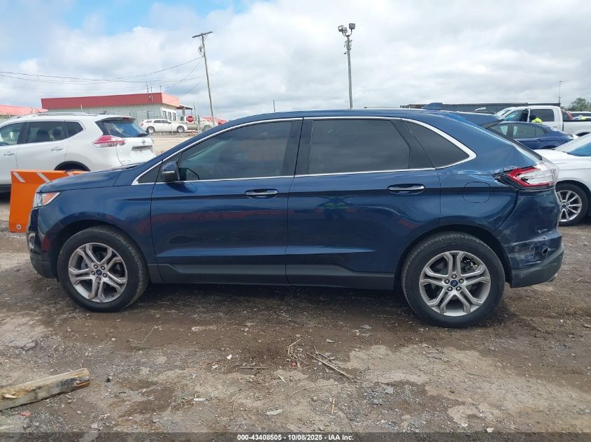 2017 Ford Edge Titanium VIN: 2FMPK3K95HBB21571 Lot: 43408505