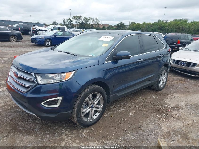 2017 Ford Edge Titanium VIN: 2FMPK3K95HBB21571 Lot: 43408505