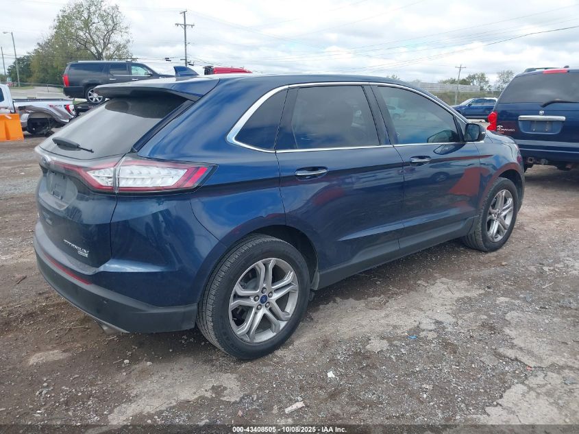 2017 Ford Edge Titanium VIN: 2FMPK3K95HBB21571 Lot: 43408505