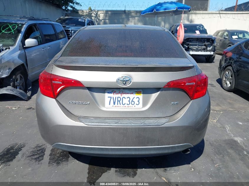 2017 Toyota Corolla Se VIN: 5YFBURHE1HP593483 Lot: 43408531