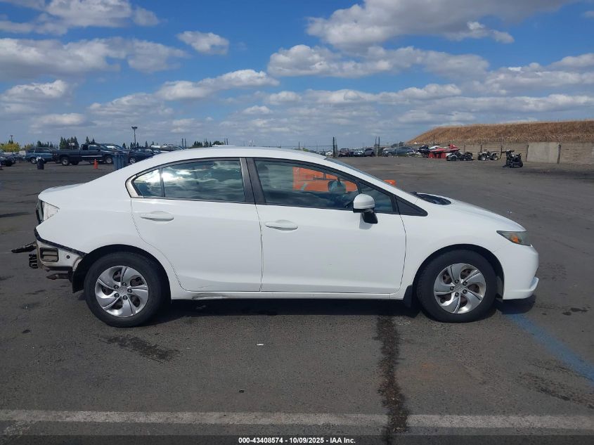 2015 Honda Civic Lx VIN: 2HGFB2F59FH541055 Lot: 43408574