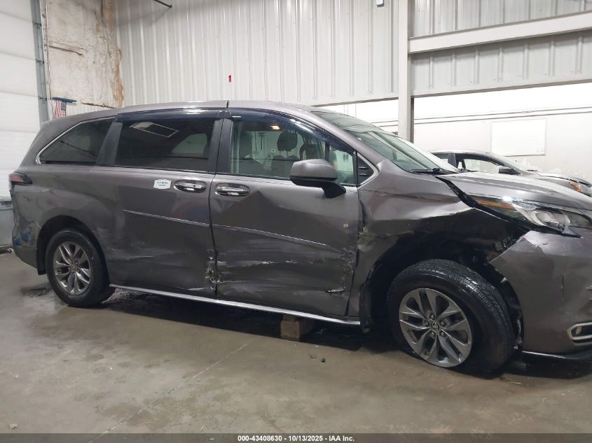 2021 Toyota Sienna Xle VIN: 5TDYSKFC2MS004130 Lot: 43408630