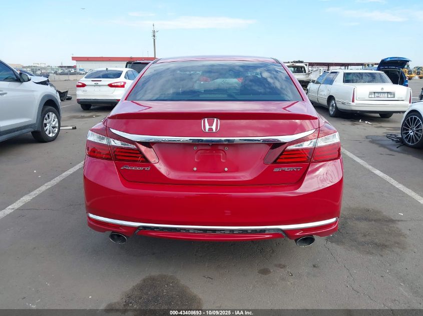 2016 Honda Accord Sport VIN: 1HGCR2F51GA103662 Lot: 43408693