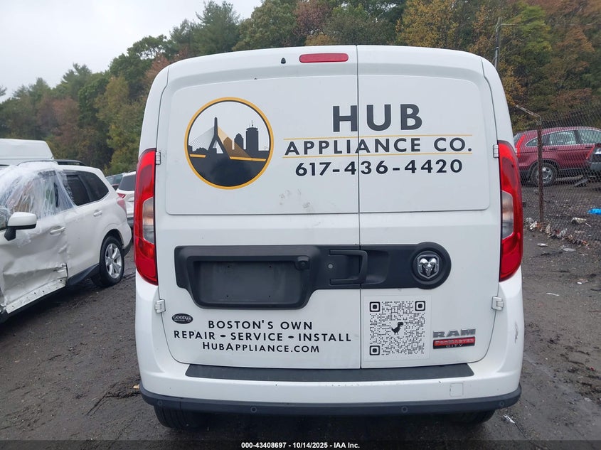 2022 Ram Promaster City Cargo Van VIN: ZFBHRFABXN6X45227 Lot: 43408697