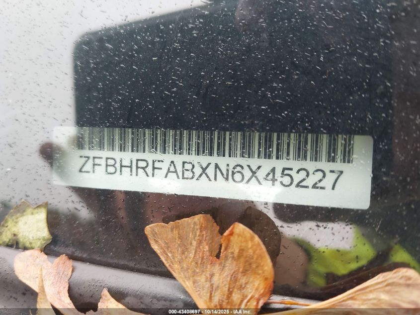 2022 Ram Promaster City Cargo Van VIN: ZFBHRFABXN6X45227 Lot: 43408697