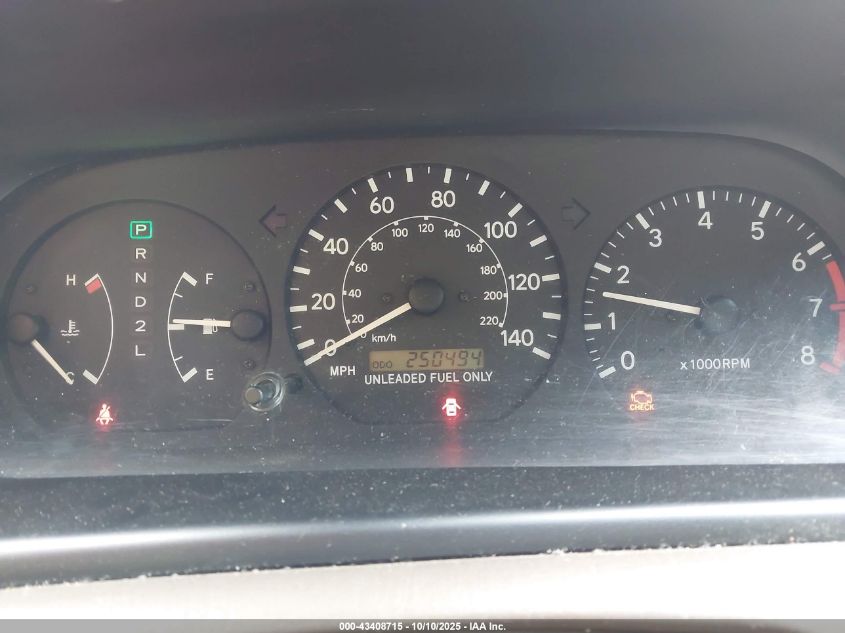 1998 Toyota Camry Le V6 VIN: JT2BF22K8W0089917 Lot: 43408715