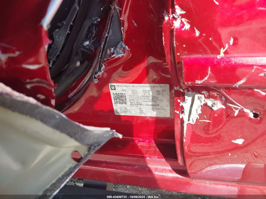 2018 Chevrolet Silverado 1500 2Lt VIN: 3GCUKREC6JG401679 Lot: 43408733