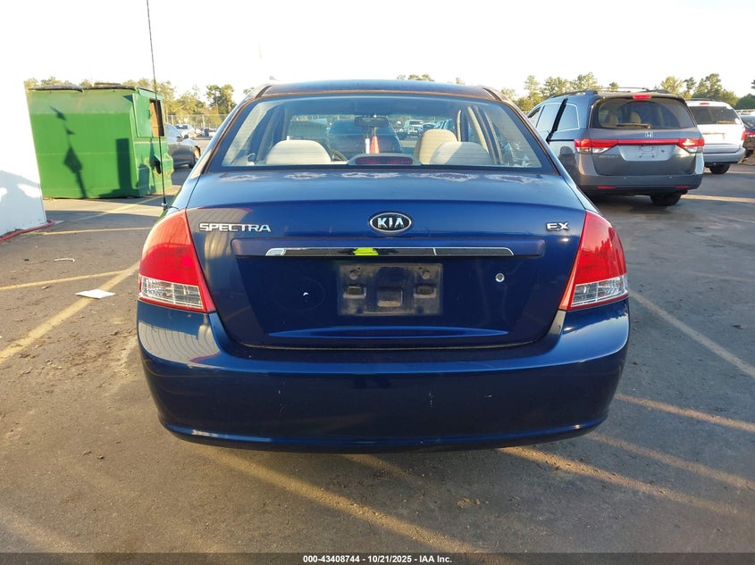 2009 Kia Spectra Ex VIN: KNAFE221295617880 Lot: 43408744