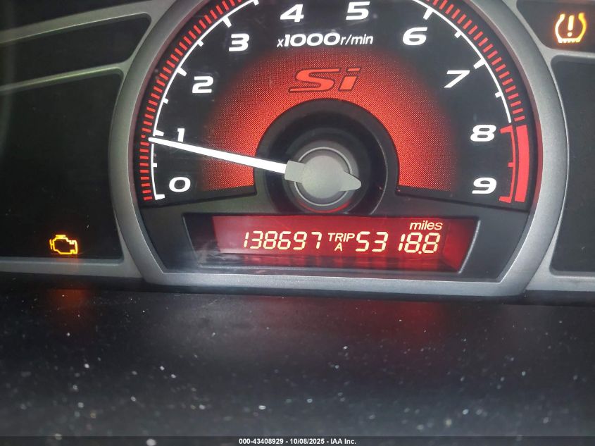 2008 Honda Civic Si/Si Mugen VIN: 2HGFA555X8H711383 Lot: 43408929