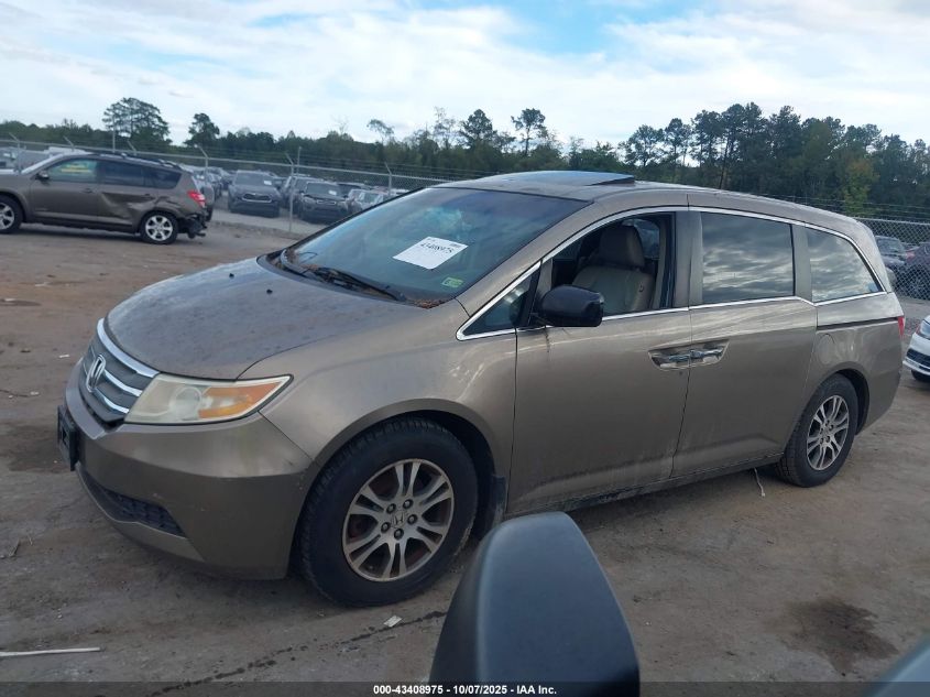 2011 Honda Odyssey Ex-L VIN: 5FNRL5H65BB027655 Lot: 43408975