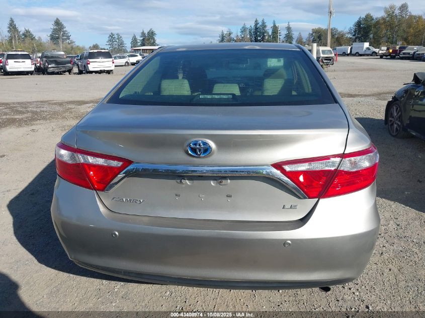 2015 Toyota Camry Hybrid Le VIN: 4T1BD1FK1FU172224 Lot: 43408974