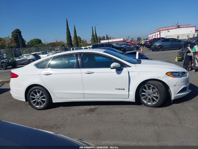 2017 Ford Fusion Hybrid Se VIN: 3FA6P0LU9HR324053 Lot: 43409031