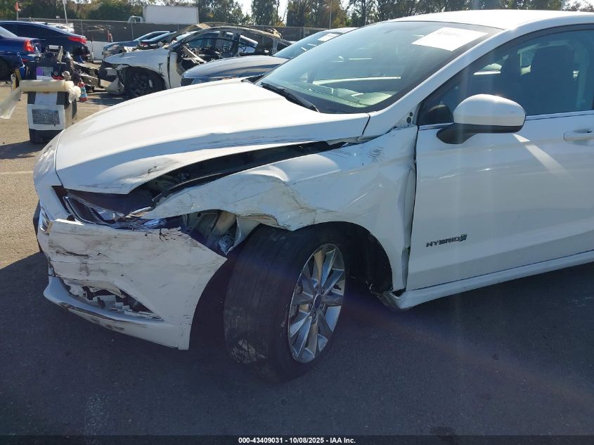 2017 Ford Fusion Hybrid Se VIN: 3FA6P0LU9HR324053 Lot: 43409031
