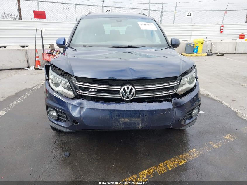 2016 Volkswagen Tiguan R-Line VIN: WVGBV7AX1GW025300 Lot: 43409108