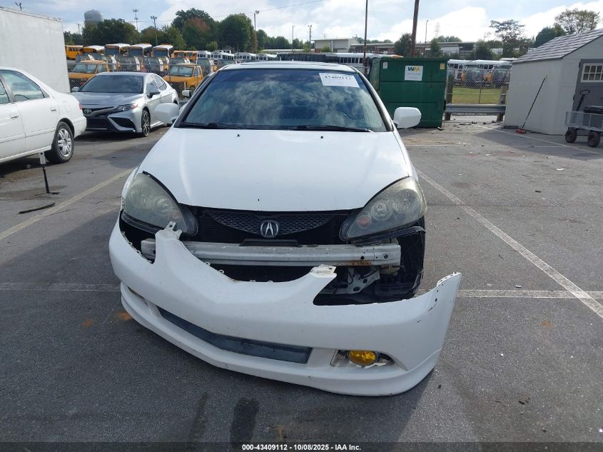 2006 Acura Rsx VIN: JH4DC53876S009474 Lot: 43409112