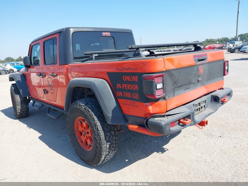 Vin: 1c6jjtbg8ll157203, lot: 43903927, jeep gladiator rubicon 4x4 20203