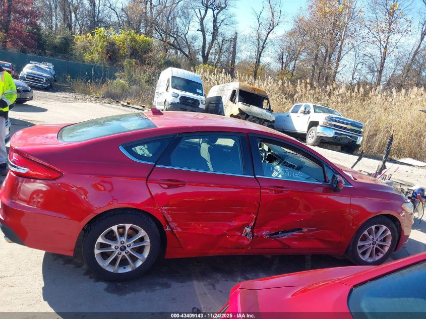 2020 Ford Fusion Se VIN: 3FA6P0HDXLR235416 Lot: 43409143