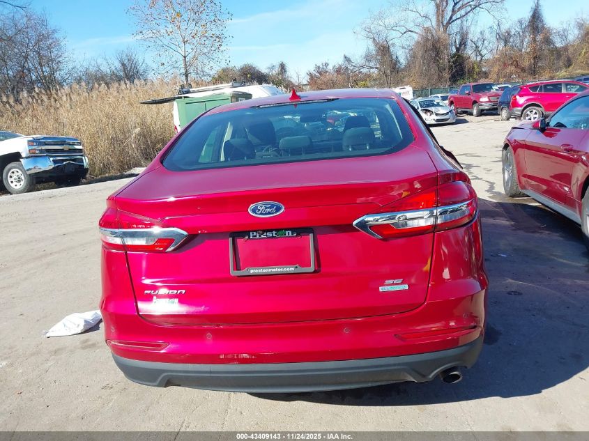 2020 Ford Fusion Se VIN: 3FA6P0HDXLR235416 Lot: 43409143
