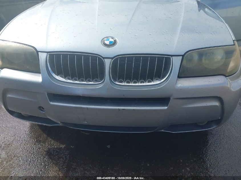 2006 BMW X3 3.0I VIN: WBXPA934X6WG89653 Lot: 43409188
