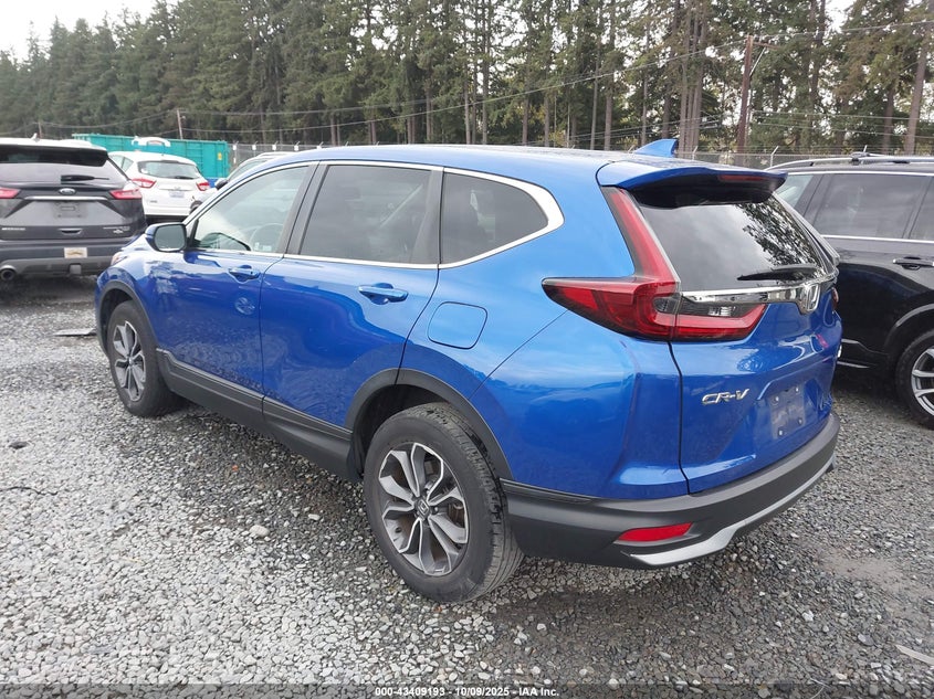 2020 Honda Cr-v 1.5 Awd Ex-l Blue Lot 111043409193 Vin 7FARW2H80LE003776
