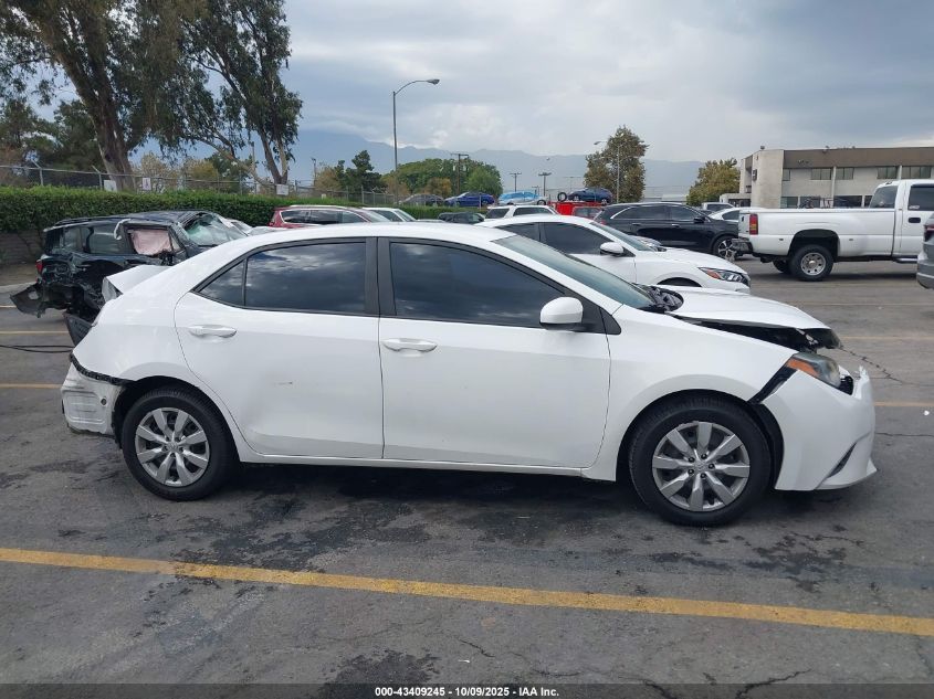 2015 Toyota Corolla Le VIN: 5YFBURHE9FP307585 Lot: 43409245