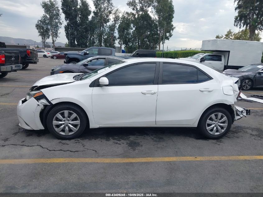 2015 Toyota Corolla Le VIN: 5YFBURHE9FP307585 Lot: 43409245