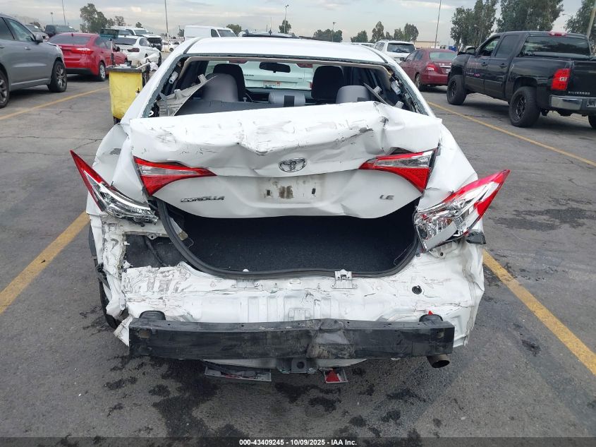 2015 Toyota Corolla Le VIN: 5YFBURHE9FP307585 Lot: 43409245