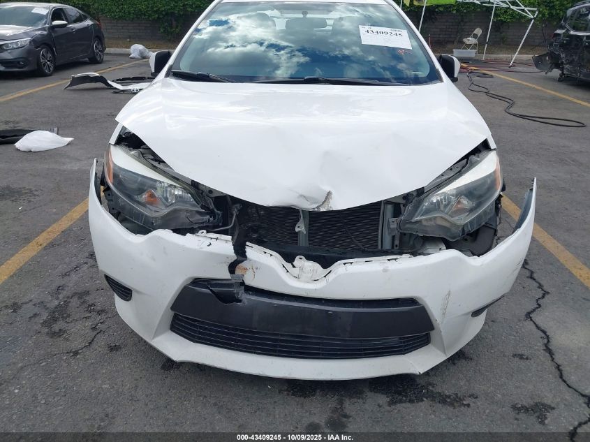 2015 Toyota Corolla Le VIN: 5YFBURHE9FP307585 Lot: 43409245