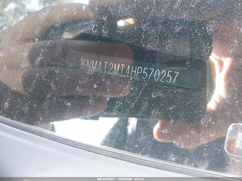 2017 Nissan Rogue S VIN: KNMAT2MT4HP570257 Lot: 43409272