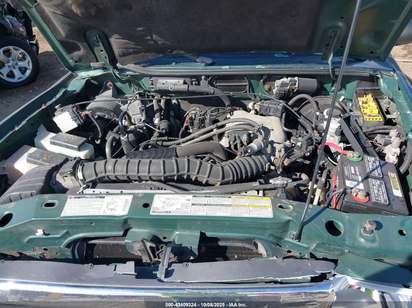 2000 Ford Ranger Xl/Xlt VIN: 1FTYR14V0YPA29599 Lot: 43409324