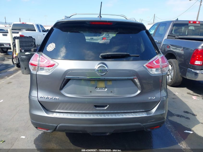 2016 Nissan Rogue Sv VIN: JN8AT2MT9GW027009 Lot: 43409387
