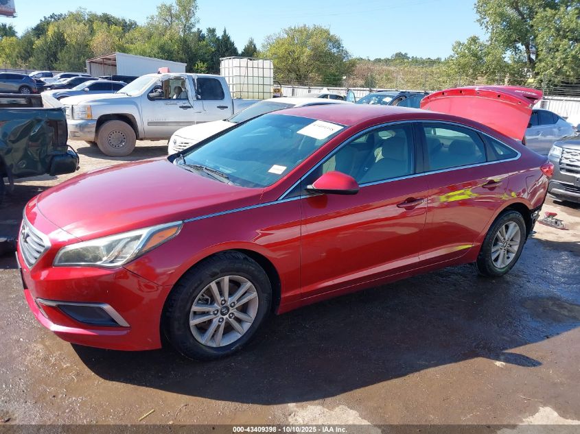 2016 Hyundai Sonata Se VIN: 5NPE24AF8GH265398 Lot: 43409398