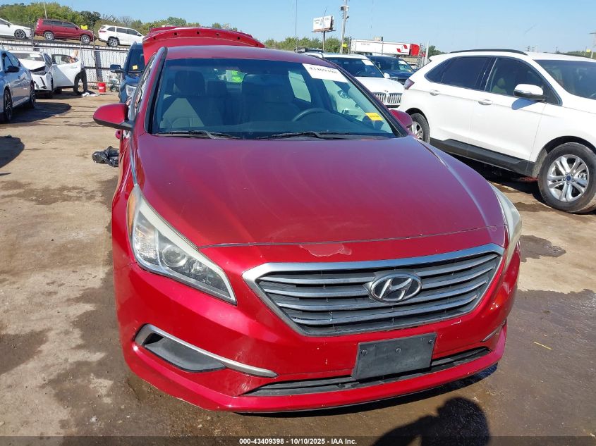 2016 Hyundai Sonata Se VIN: 5NPE24AF8GH265398 Lot: 43409398