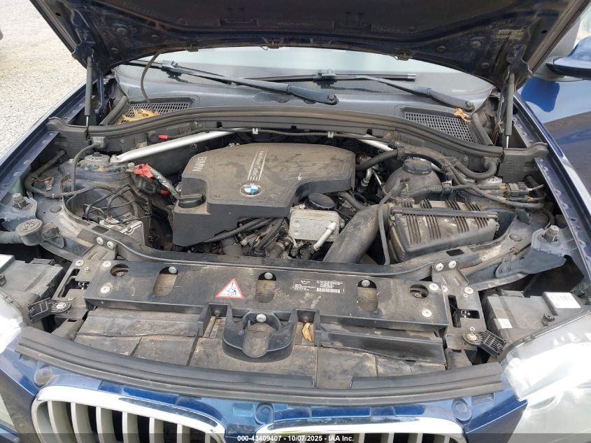 2013 BMW X3 xDrive28I VIN: 5UXWX9C51D0D04348 Lot: 43409407