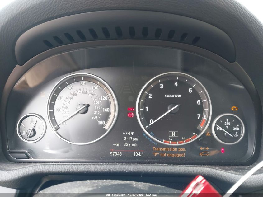 2013 BMW X3 xDrive28I VIN: 5UXWX9C51D0D04348 Lot: 43409407