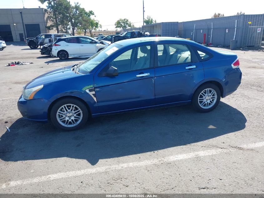 2008 Ford Focus Se/Ses VIN: 1FAHP35NX8W186309 Lot: 43409410