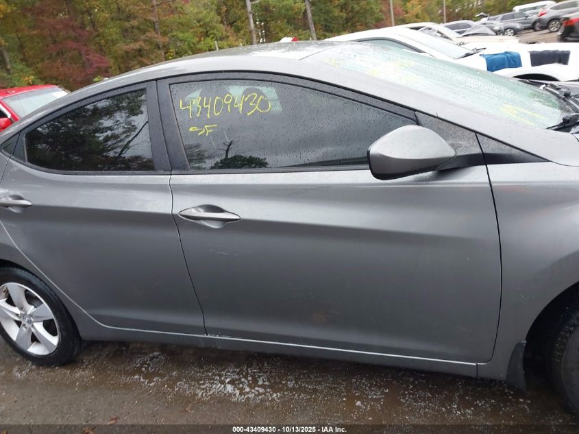 2013 Hyundai Elantra Gls VIN: 5NPDH4AE0DH200462 Lot: 43409430