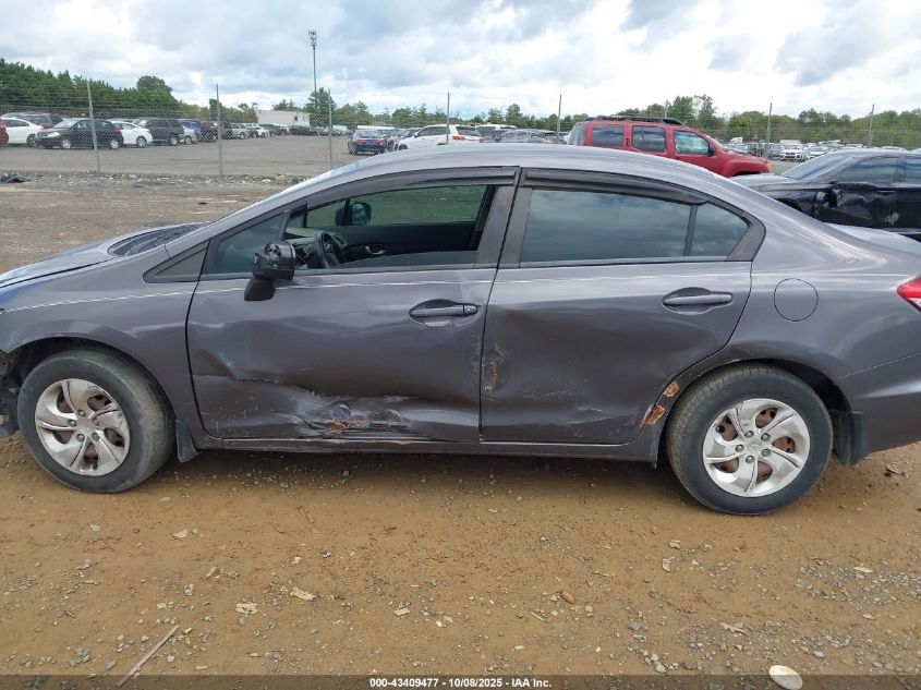 2014 Honda Civic Lx VIN: 2HGFB2F54EH528809 Lot: 43409477