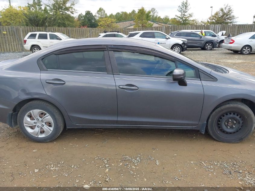 2014 Honda Civic Lx VIN: 2HGFB2F54EH528809 Lot: 43409477