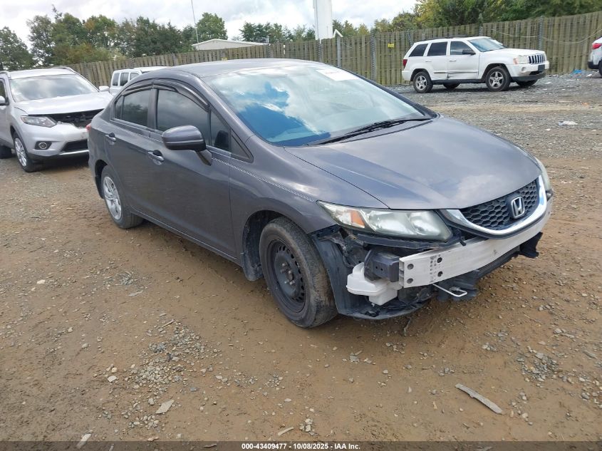 2014 Honda Civic Lx VIN: 2HGFB2F54EH528809 Lot: 43409477