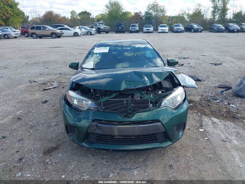 2015 Toyota Corolla Le VIN: 2T1BURHE3FC478803 Lot: 43409480