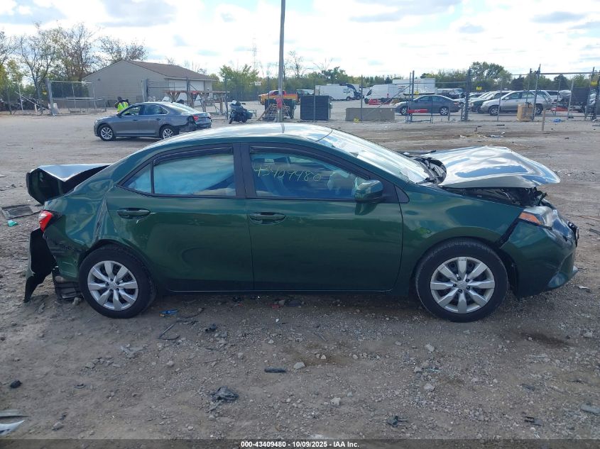 2015 Toyota Corolla Le VIN: 2T1BURHE3FC478803 Lot: 43409480