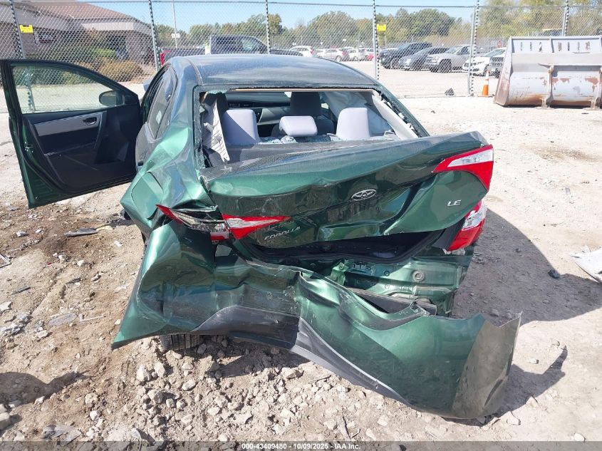 2015 Toyota Corolla Le VIN: 2T1BURHE3FC478803 Lot: 43409480