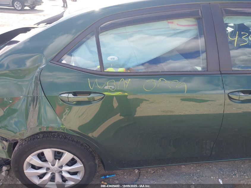 2015 Toyota Corolla Le VIN: 2T1BURHE3FC478803 Lot: 43409480