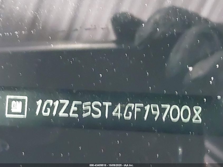 2016 Chevrolet Malibu 1Lt VIN: 1G1ZE5ST4GF197008 Lot: 43409518