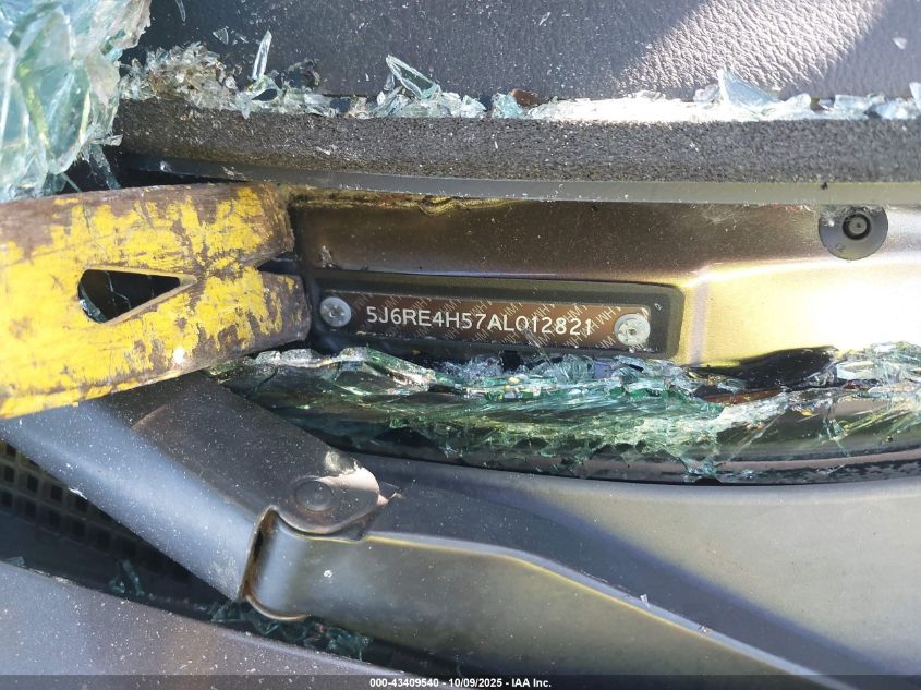 2010 Honda Cr-V Ex VIN: 5J6RE4H57AL012821 Lot: 43409540