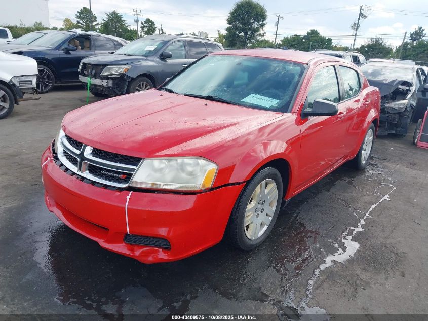 2014 Dodge Avenger Se VIN: 1C3CDZABXEN133269 Lot: 43409575
