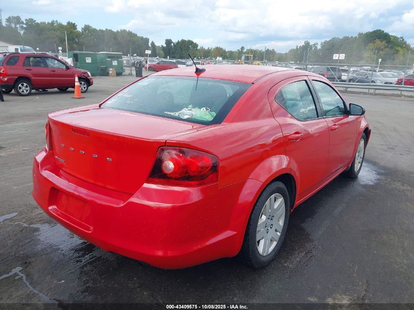 2014 Dodge Avenger Se VIN: 1C3CDZABXEN133269 Lot: 43409575